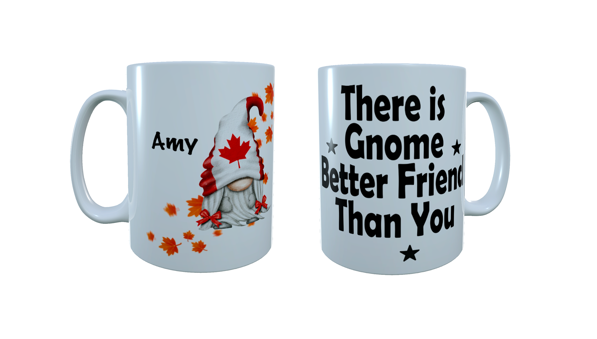 Patriotic Gnome Ceramic Mug, Canada Gnome, Gonk Coffee Mug - Click Image to Close